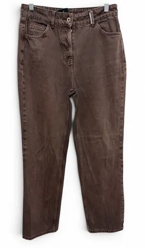 Collusion x005 Womens Brown‎ Straight Leg High Rise Button Fly Jeans Size 30 thumbnail 1