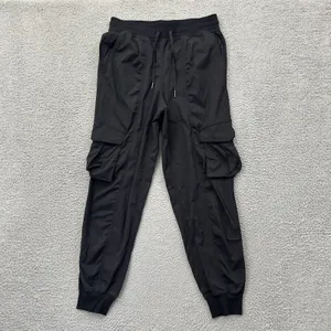 Lululemon Dance Studio Relaxed Fit Mid Rise Cargo Jogger Pants Black Small x 28 thumbnail 2