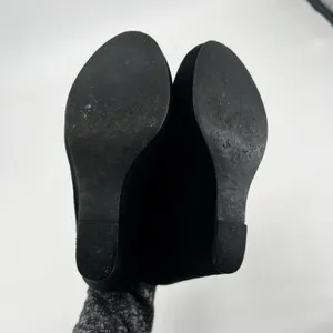 Kelsi Dagger black wilma foldover platform wedge slip on booties comfort size 9 thumbnail 5