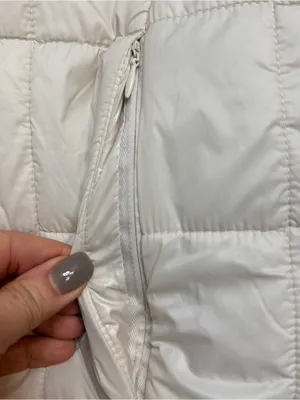 Pure Hockey Cream Quilted Pullover Jacket with Coral Sherpa Interior Women’s Med thumbnail 8