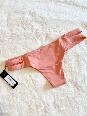 NWT Tavik Chloe Mini Cutout Swim Bottom in Coral - Size: Medium thumbnail 7