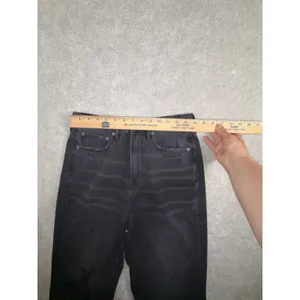 American Eagle Highest Rise 90's Boyfriend Jeans Women's‎ 6 Reg Black Distressed thumbnail 7