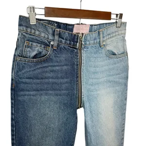 REVICE Denim Yin Yang Two Tone High Rise Straight Leg Jeans Tokyo Wash Size‎ 28 thumbnail 5