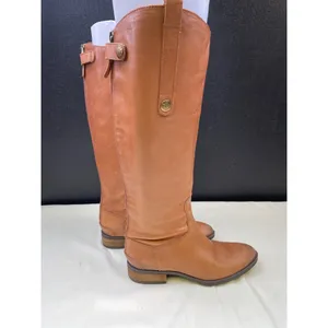 Sam Edelman Women's Leather Camel Color Riding Boots /Shoes 6.5M SKU 5619 thumbnail 3