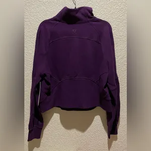 Lululemon NWT Scuba Oversized Funnel Neck Half Zip Dramatic Magenta Size M L thumbnail 7