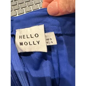 Hello Molly Summertime Groovin Blue Cutout Bodycon Midi Dress S /4 BandageDress‎ thumbnail 6
