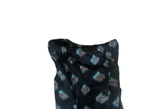 Nostalgia Women’s Black Multicolor Peasant Blouse | XLarge thumbnail 5