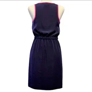 Gap Navy Blue Hot Pink Tank Racerback Dress Lightweight M Relaxed Fit thumbnail 4