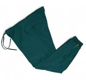 Albion Fit Jetsetter Joggers Womens Small Gold Ankle Zip Pants Green‎ # 124780 thumbnail 1