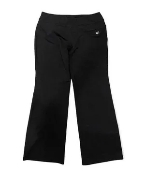 In Motion by NY&C Black Elastic Waistband Flared Legging Pants Size Medium thumbnail 1