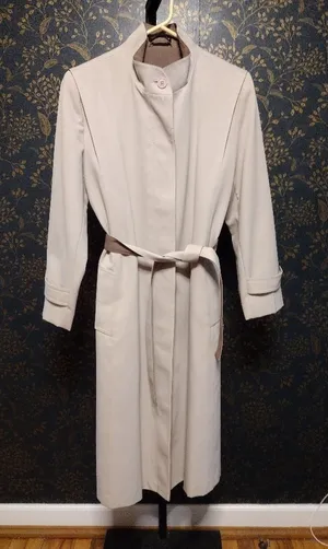 Forecaster International Belted Trench Coat in Light Beige thumbnail 1