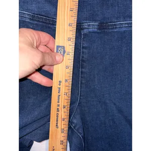 We The Free‎ Double Dutch Free People Dark Wash Split Hem Pull On Skinny Jeans thumbnail 6