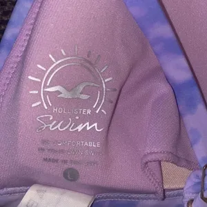 ✨ hollister pink/purple tie dye triangle bikini top✨ thumbnail 5