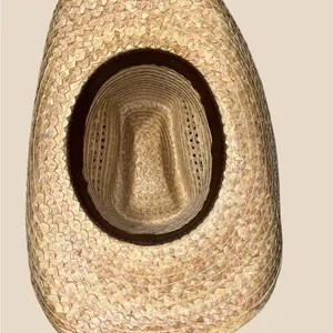 Stylish Straw Cowgirl Hat Tan thumbnail 7