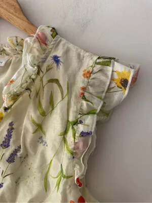 Bailey 44 Wildflower Cottagecore Ruffle Sleeve Top thumbnail 4