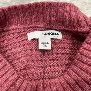 NWT Sonoma Pink Crew Neck Sweater thumbnail 5