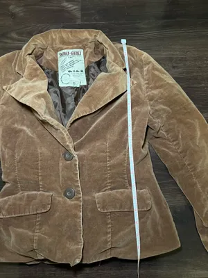 Vintage Doki Geki Velvet Brown Jacket Size Small thumbnail 6