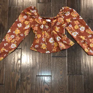 Hollister floral boho top size xxsmall thumbnail 2