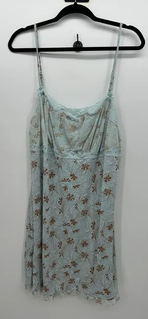Apt 9 Women 2X Blue Floral Lace Chemise Nightgown Sleepwear Intimates Slip Dress thumbnail 1
