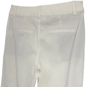 Alice + Olivia Stacy Slim‎ Trouser Pants Ivory Stretch Minimalist Office 6 thumbnail 6