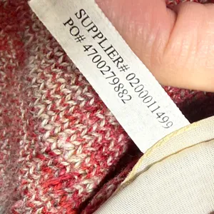 Denim & Supply Ralph Lauren Southwestern Aztec Cotton Knit Sweater Red Gray L thumbnail 7
