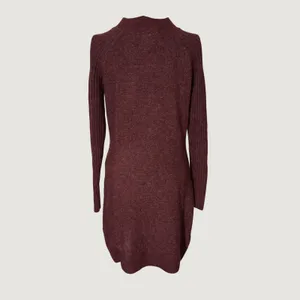 3275 | Y2K Abercrombie & Fitch Henley Sweater Dress Burgundy Women S thumbnail 7