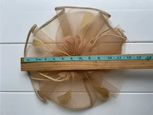 Unbranded Clip in Floral Headpiece Kentucky Derby Style thumbnail 4