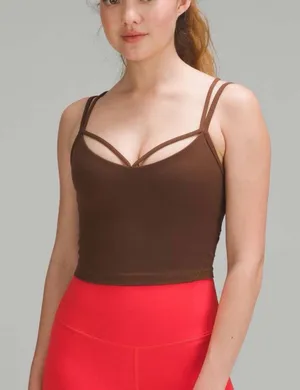 Lululemon Align Strappy Ribbed Tank Top Java Size 2 thumbnail 1