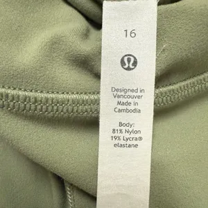 🍋 LULULEMON Rosemary Green Align 25" Leggings Size 16 thumbnail 12