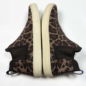 Rothy’s The Chelsea Wildcat Cheetah Print High Top Shoes S-510 Sz 8 thumbnail 5