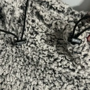 PINK Victoria's Secret Cozy Gray Cowl Neck Sweater thumbnail 4