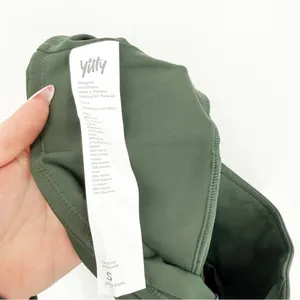 NWT Yitty High Rise Flared Active‎ Leggings Women's Size S Green Gym Girl thumbnail 8
