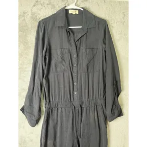 Cloth & Stone Black Utility Jumpsuit Relaxed Tencel Minimalist Casual Chic Small thumbnail 2