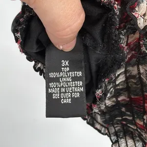 Alyx Floral Chiffon Top Sz 3XL Whimsigoth Smocked Dolman Sleeve Dark Romantic thumbnail 8