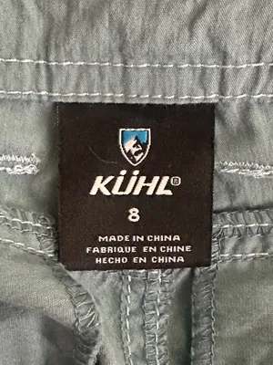 KUHL Kontra Roll-up Capri Shorts Cargo Turquoise Hiking Outdoors Camping Size 8 thumbnail 3