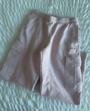 pink aritzia cargo sweatpants thumbnail 1