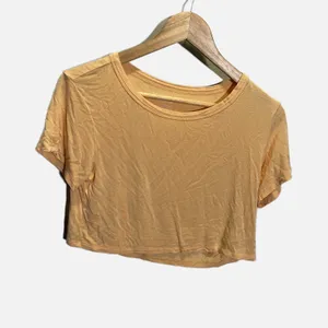 American Eagle Soft‎ & Sexy Peach Orange Short Sleeve Crop Top Tee XS thumbnail 2