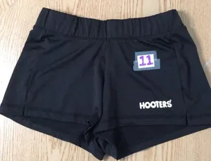 B36 #11 Hooters Girl Worn Rare Uniform Shorts Black Size XS thumbnail 1