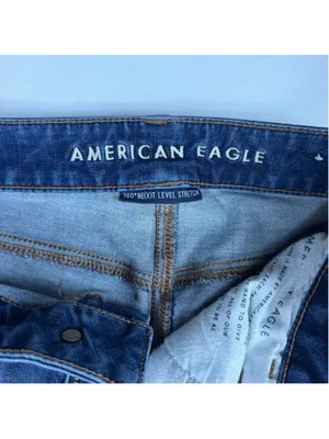 American Eagle Hi Rise Next Level Stretch Jegging Size 8 Reworked Distressed thumbnail 6