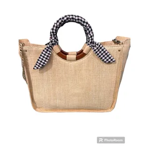 Abbie & Emmie Gingham Wrapped Handle Satchel thumbnail 9