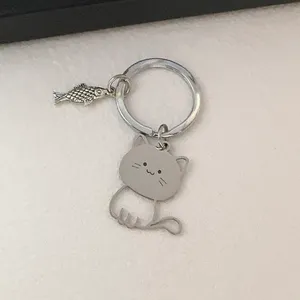 Cat Fish Keychain Charm for Men Women Car Keychain Key Ring Bag Charm thumbnail 4