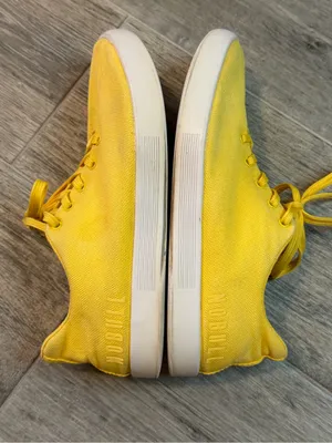NOBULL Canvas Unisex Trainer Sneaker Yellow Lifting Gym W's Size 9 M's Size 8 thumbnail 5