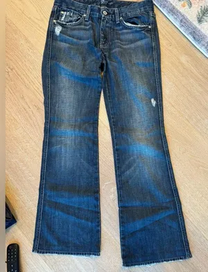 Seven 7 for all Mankind A Pocket Original Bootcut Dark Wash Jeans thumbnail 1
