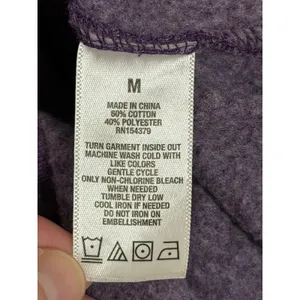 Vintage Aeropostale Purple Graphic Hoodie Sweatshirt‎ Women's Size Medium thumbnail 6