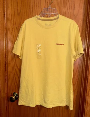 Patagonia Yellow Logo Tee Shirt thumbnail 1