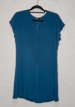 Madewell | Royal Blue Colored‎ Shirt Dress Large thumbnail 1