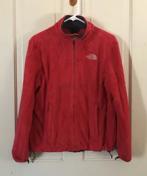 The North Face Women’s Fleece Full Zip Jacket Red Size Medium thumbnail 1