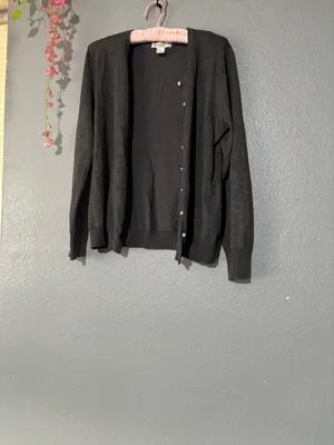 Melrose Chic New York Black Lightweight Cardigan Size XL thumbnail 4
