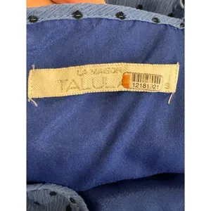 La Maison Talulah Dress Womens Small‎ Blue And Black Polka Dot Sorrento Midi thumbnail 12