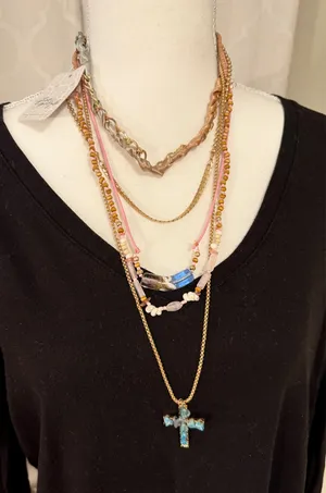 Free People Necklace Layered thumbnail 2